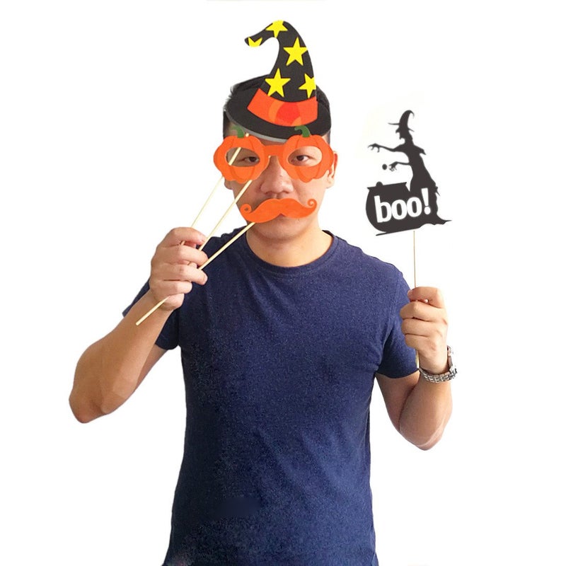 Supocie Halloween Photo Booth Props 27 Pcs for Halloween Decorations - Image 5